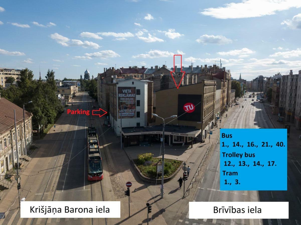 Aparthotel Рига Екстериор снимка Location of the bus stop